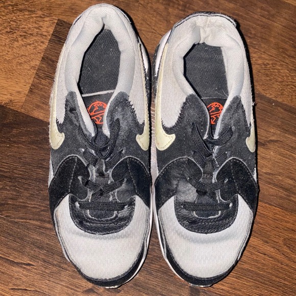 Nike Air Max 90 Recraft‎ Worldwide Pack Sneakers Black Gray Shoes Size 1Y - Picture 2 of 11